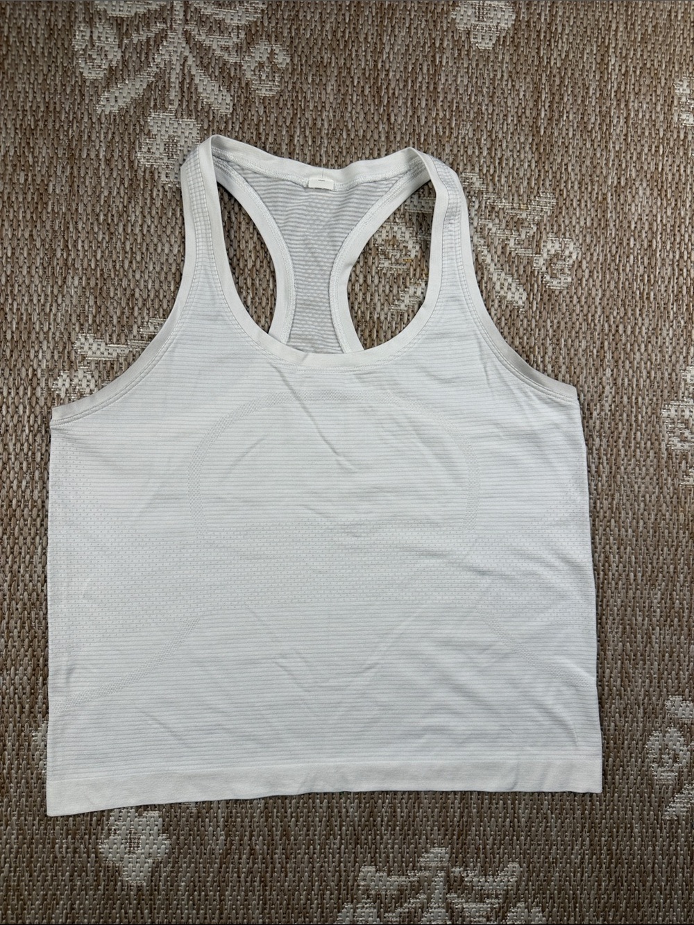 Lululemon White Racerback Tank Top - Lightweight Women’s Top